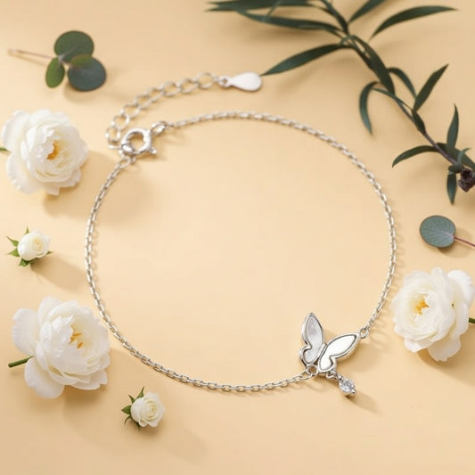 Luna Butterfly Bracelet - 925 Sterling Silver